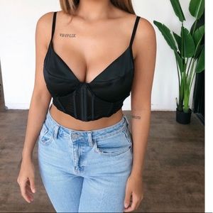 Brit Bralette Top (Black)